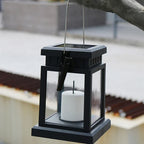 Solar-powered candle lanterns for garden and balcony – Weatherproof, Decorative LED lighting