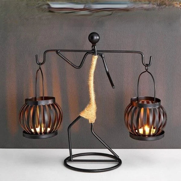Retro & Stylish Candle Holder - VintageMan