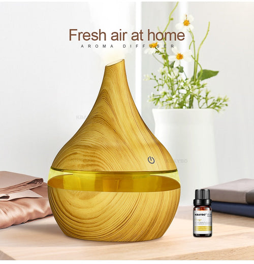 Aroma Diffuser with Humidifier and LED Lighting - AromaGlow