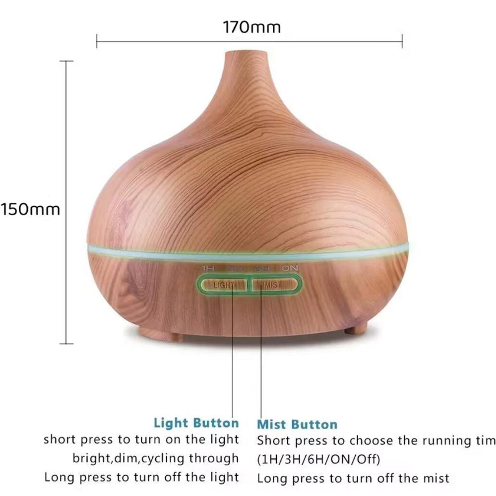 Aroma Diffuser – 500 ml with wood look