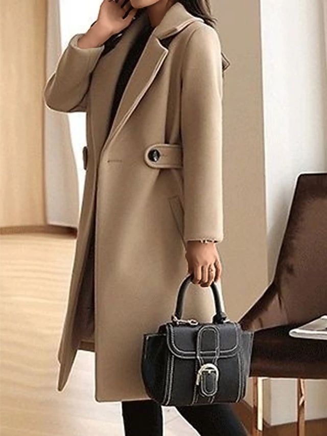 Sylis-Mode - Winter Wool Coat Belt Slim