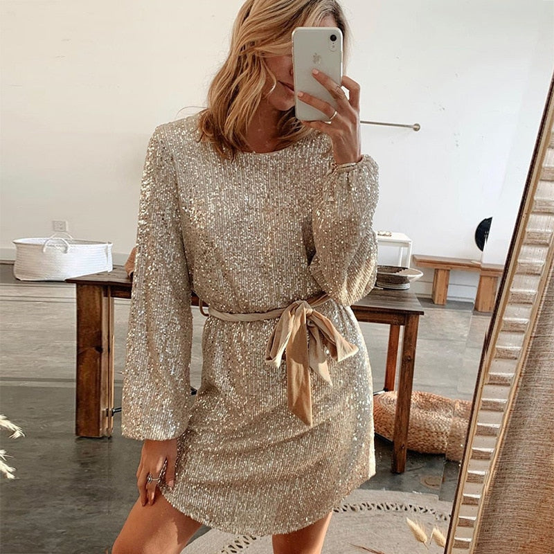 Sylis elegant beige shimmer for special occasions