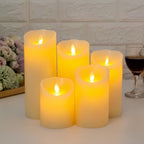 LED Candles LumiFlame | Flickering Real Wax Effect | Safe & Energy Saving | Various Sizes & Designs