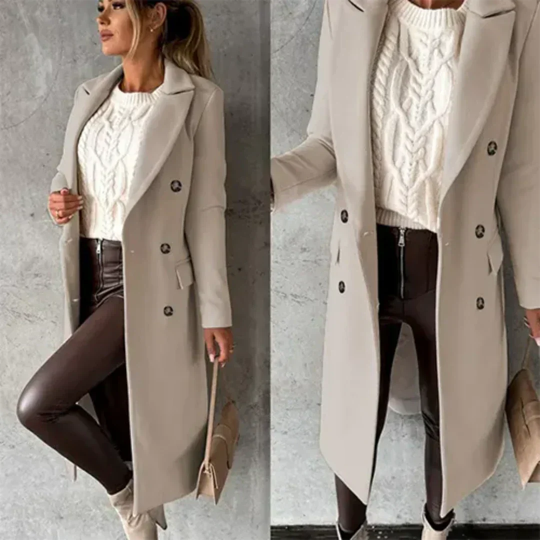 Sylis-Mode | Women's Warm Trench Coat Winter