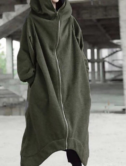 Sylis-Mode | Elegance Versatile Long Coat With Hood