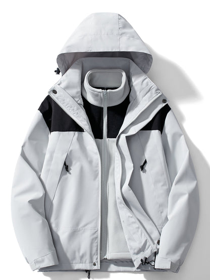 Sylis-Mode | 3-in-1 Fleece Winter jacket with hood for ladies