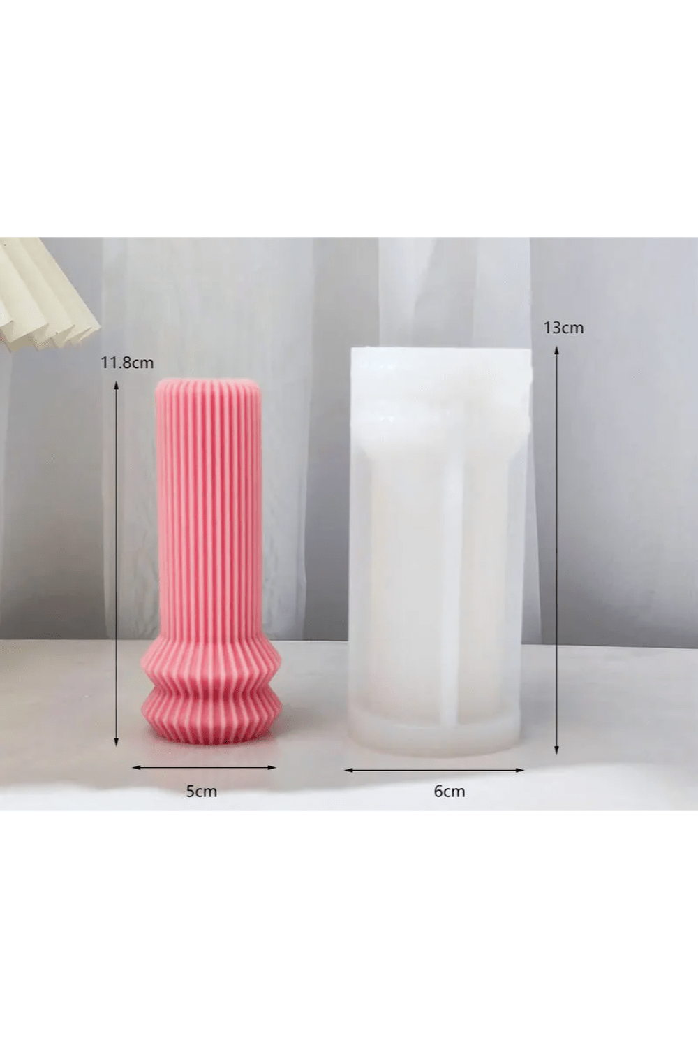 Roman column candle mold DIY