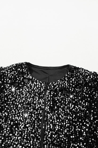 Sylis with sequins and open front