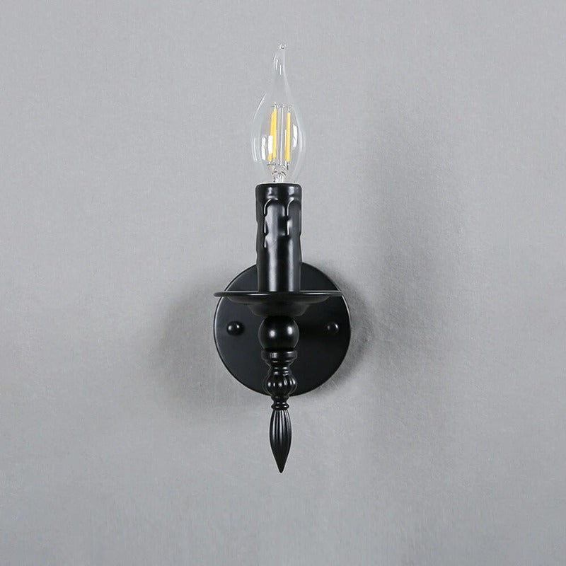 Elegant black wall light