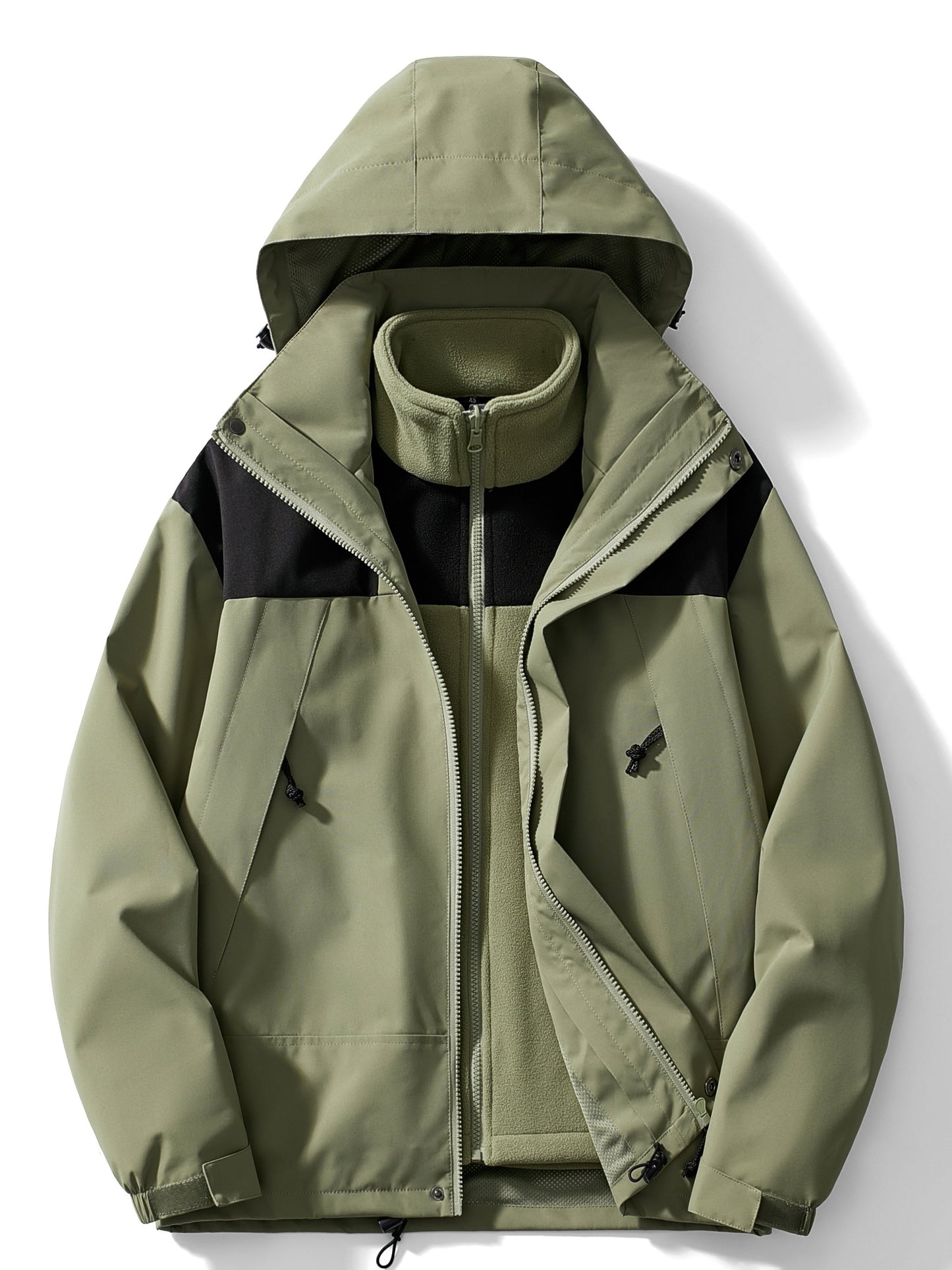 Sylis-Mode | 3-in-1 Fleece Winter jacket with hood for ladies