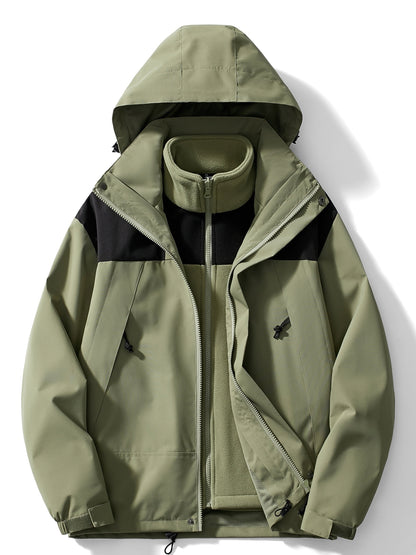 Sylis-Mode | 3-in-1 Fleece Winter jacket with hood for ladies