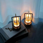 LED Candle Effect Crystal Table Lamp