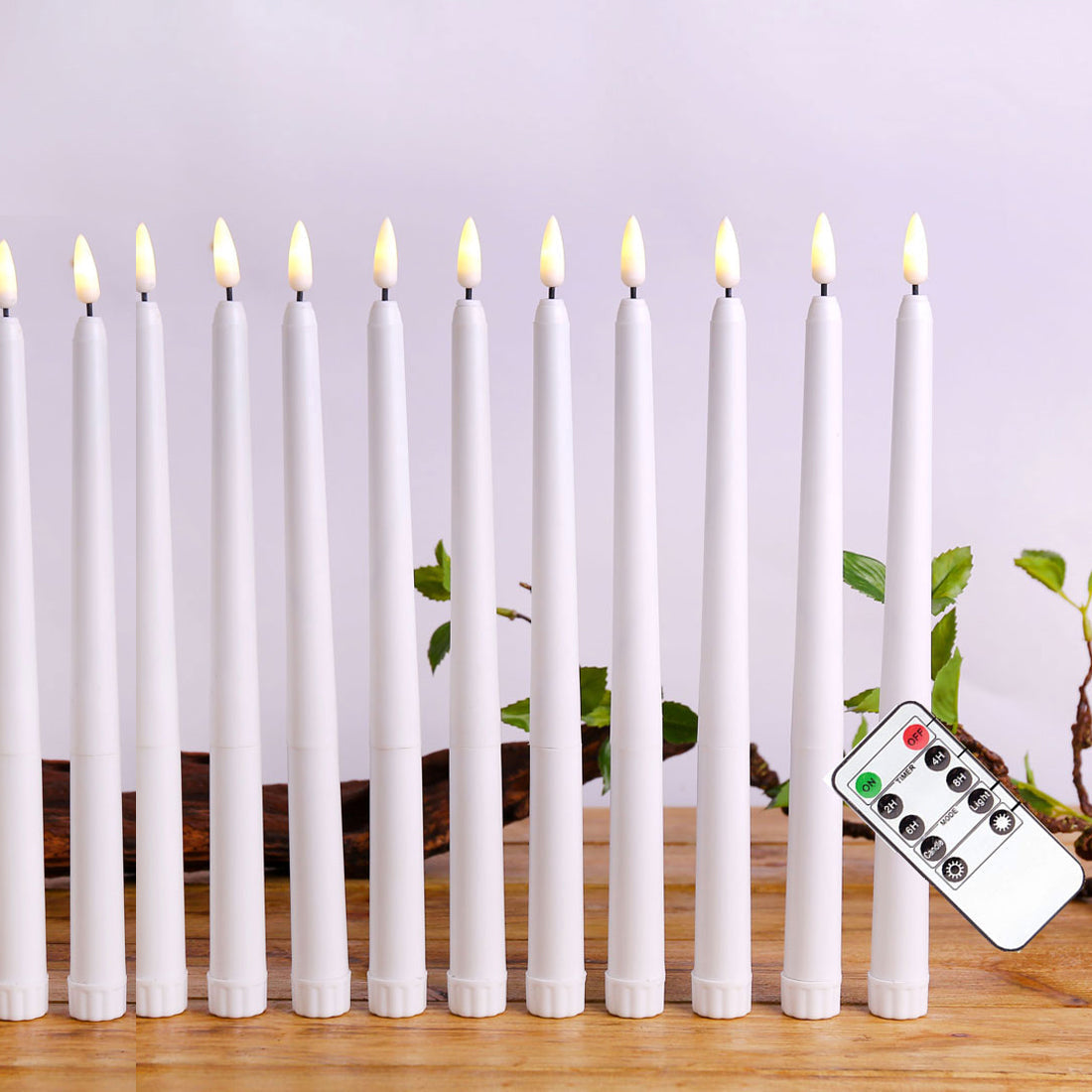 LED Flameless Taper Candles Set