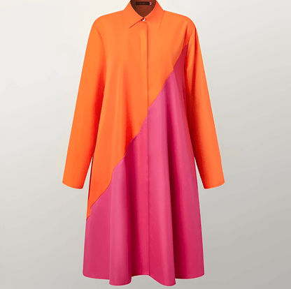 Sylis | Blouse with notched collar and three-quarter sleeves