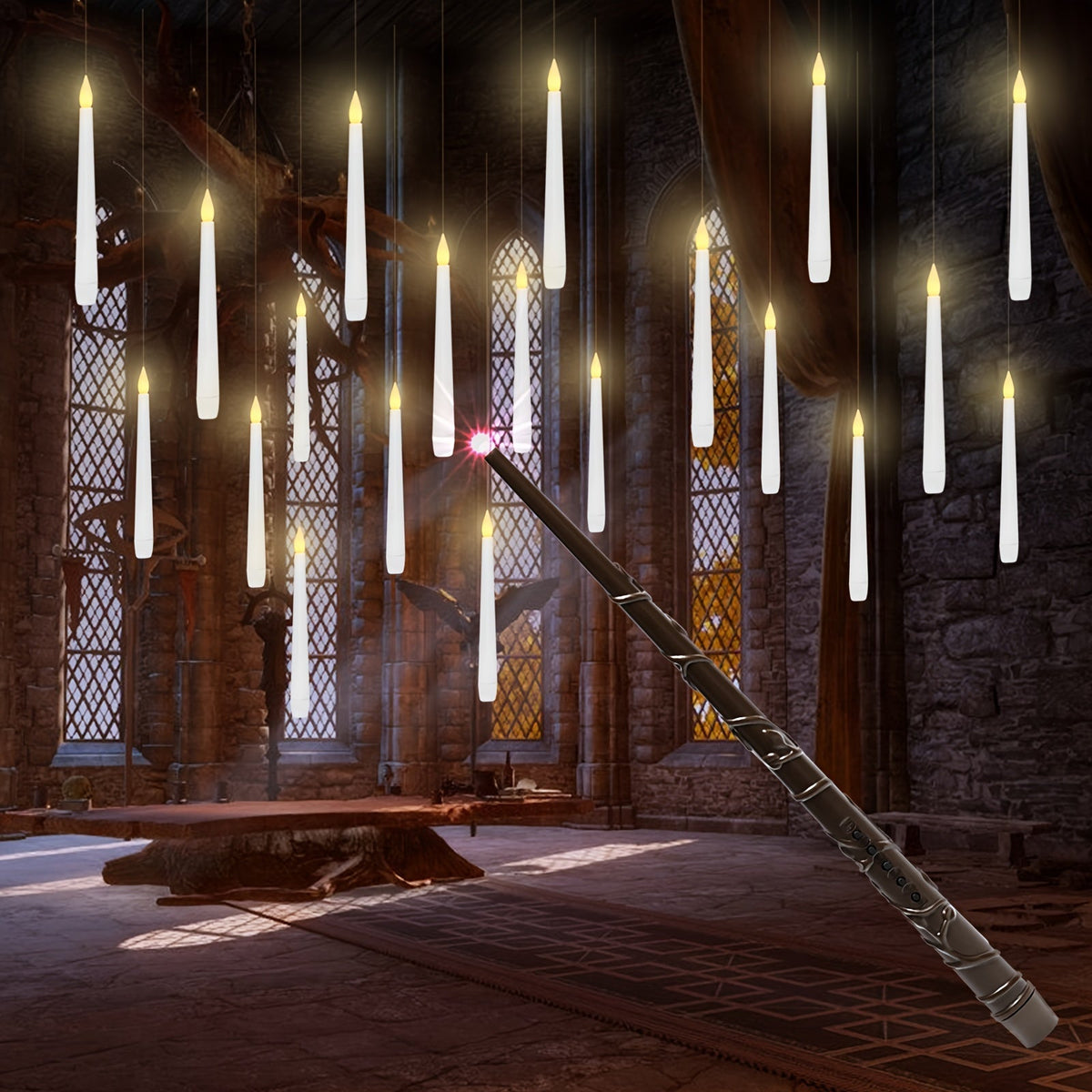 LED Candles Hanging Flickering Flameless Set