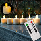 LED Candle Set Remote Control Flickering