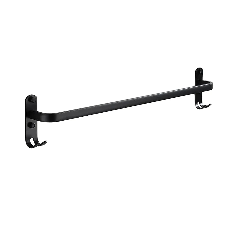 FlexRack – Wall-Mounted Aluminum Bathroom Shelf with 3 Crossbars