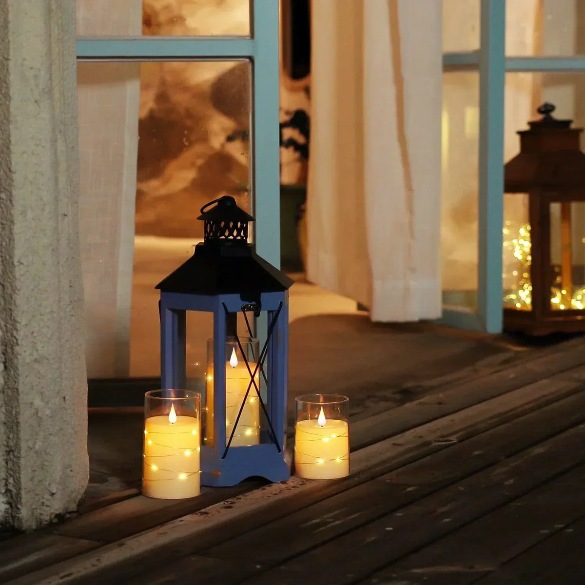 Candle Lights Set with Realistic LED Flame