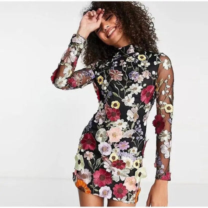 Sylis with floral applications and translucent appearance
