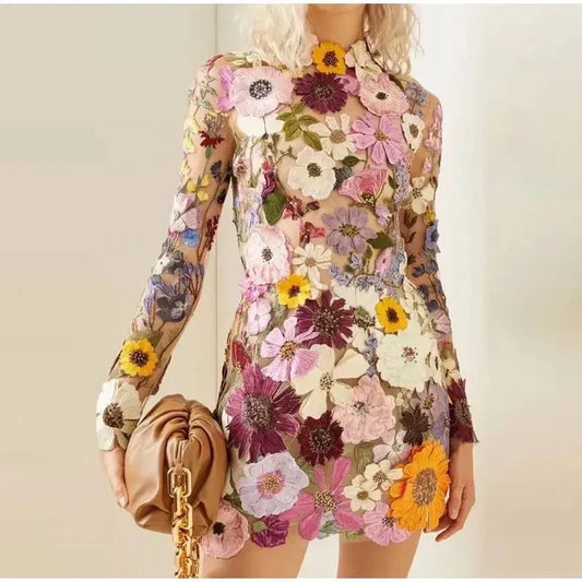 Sylis with floral applications and translucent appearance
