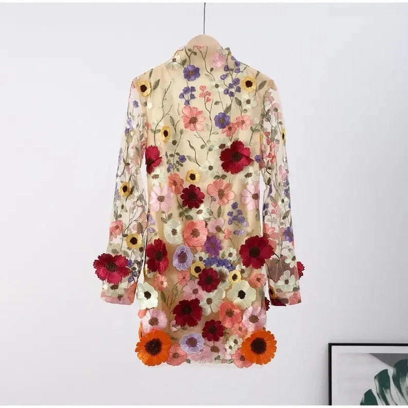 Sylis with floral applications and translucent appearance