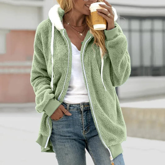 Sylis-Mode | Extra warm Teddy-Fleece Zip Hoodie