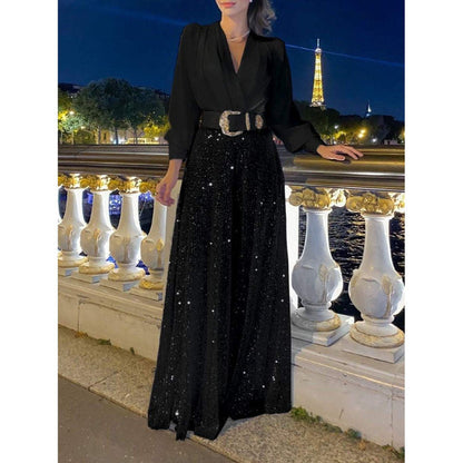 Sylis | Two-piece set with V-neck, perfect for all occasions