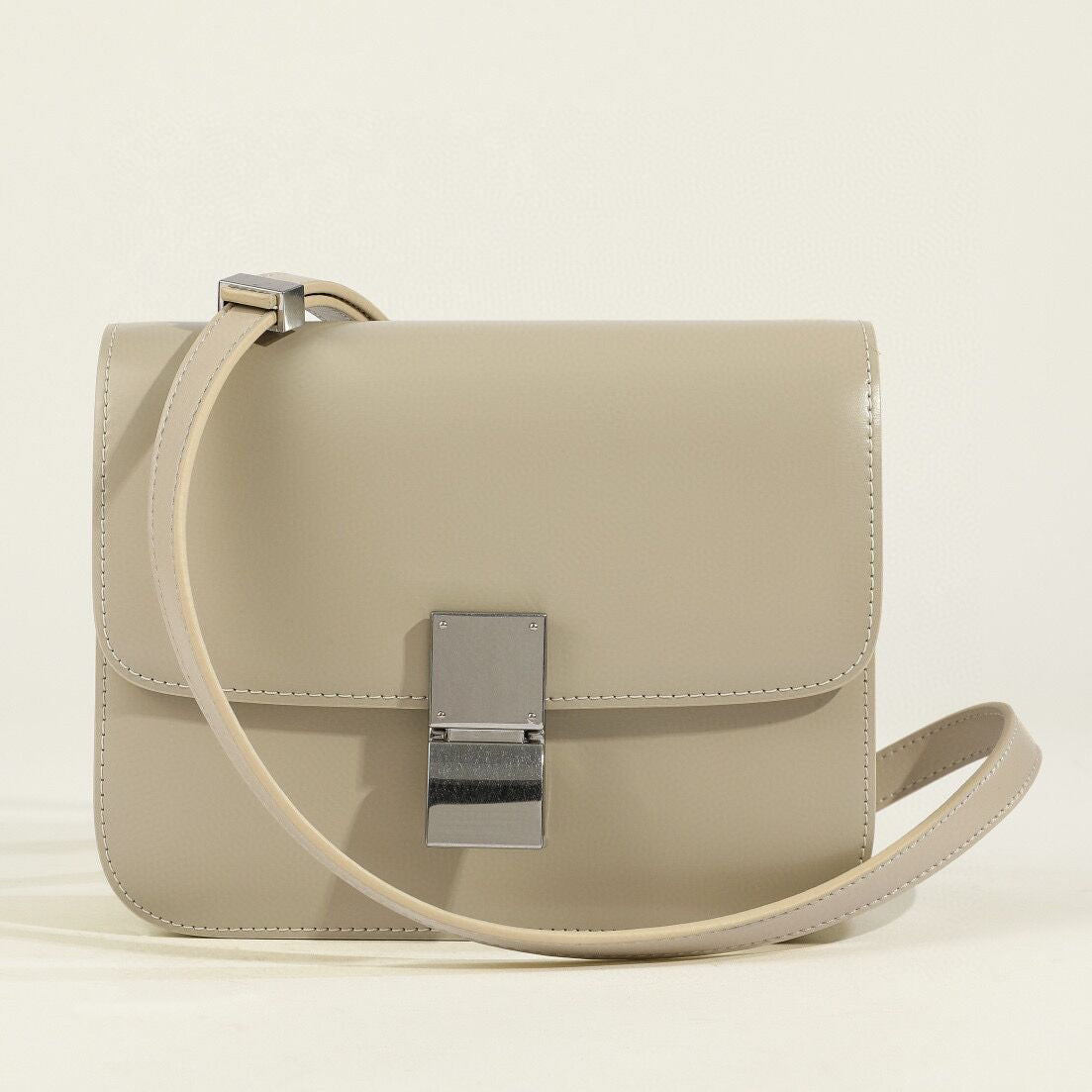 Sylis-Mode Classic Flap Box Shoulder Bag