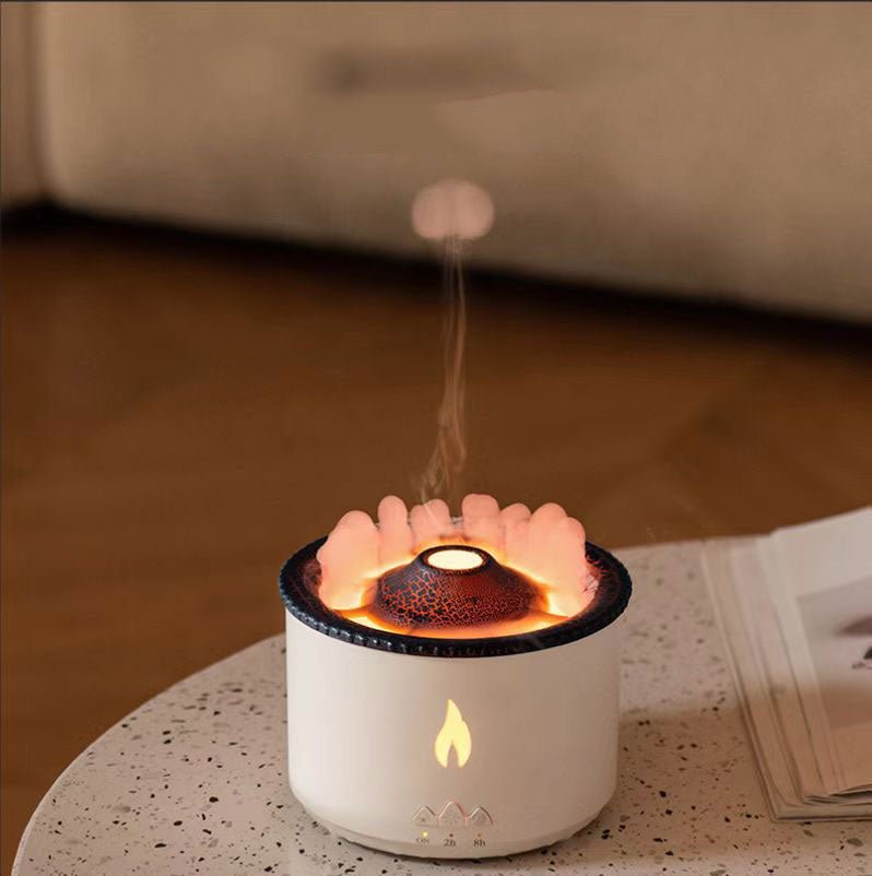 LAVAMIST – Flame Humidifier & Aromatherapy Diffuser with Soothing Ambient Light