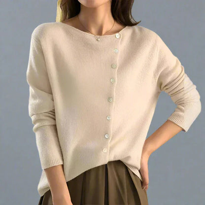 Sylis-Mode | Cardigan with asymmetric button design