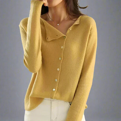 Sylis-Mode | Cardigan with asymmetric button design