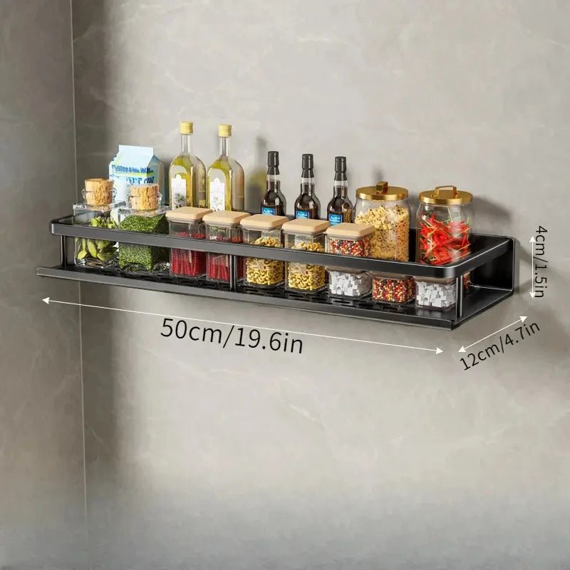ORGANIX RACK – Wall-Mounted Kitchen Shelf with Utensil Bar