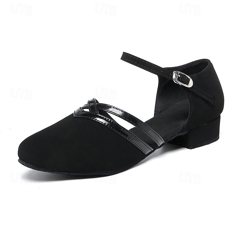 Sylis-Mode | Moderna dancing shoes for women - Black - High-quality suede