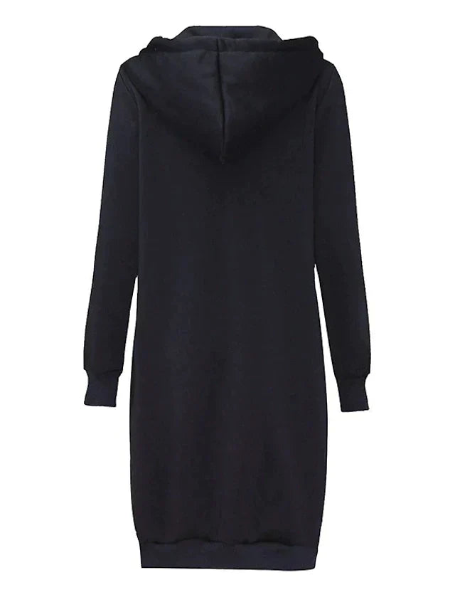 Sylis-Mode | Zip-Up Hoodie knee-length