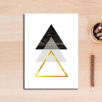 Modern Abstract Geometry Triangles - Canvas Wall Art Painting