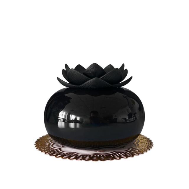 Lotiscent | Ceramic Lotus Aroma Humidifier – Ultrasonic Essential Oil Diffuser for Relaxation & Wellness
