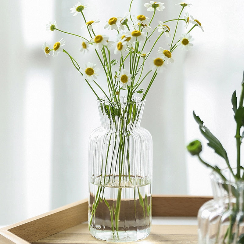 Petal-Textured-Glass Accents & Vases
