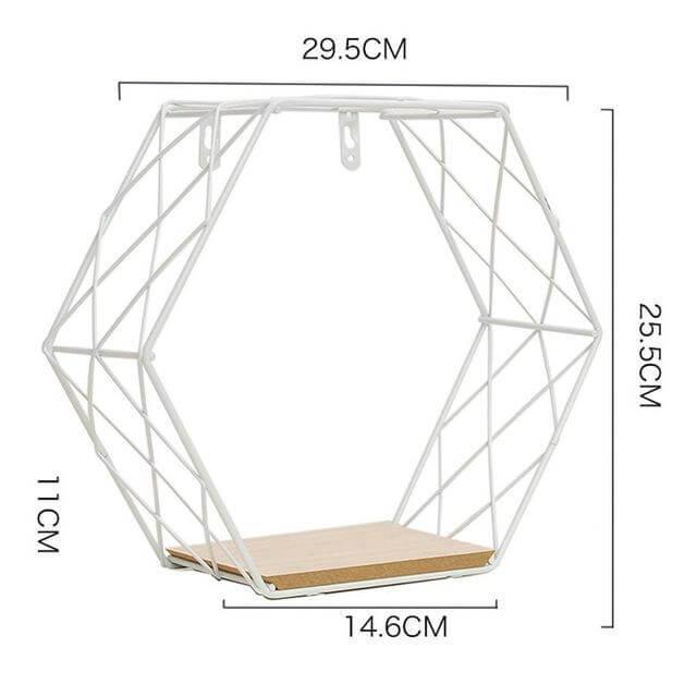 Iron Grid Wall Shelf