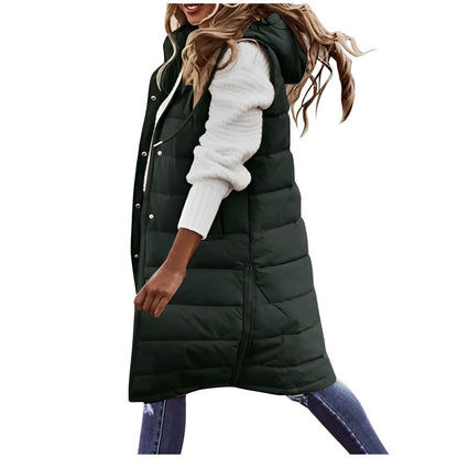 Sylis-Mode | Longer Sleeveless Padded Coat