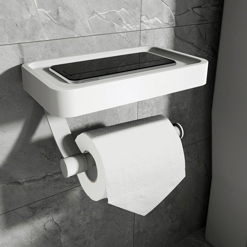 RVS Shelf | Drill-free Toilet Roll Holder with Storage Shelf made of Stainless Steel