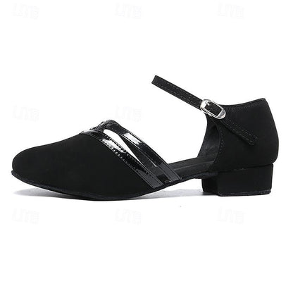 Sylis-Mode | Moderna dancing shoes for women - Black - High-quality suede