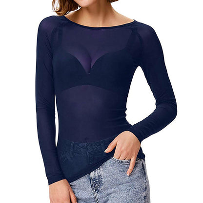 Sylis Top Seductor Transparent with Long Sleeves for Ladies
