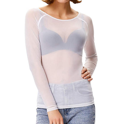 Sylis Top Seductor Transparent with Long Sleeves for Ladies