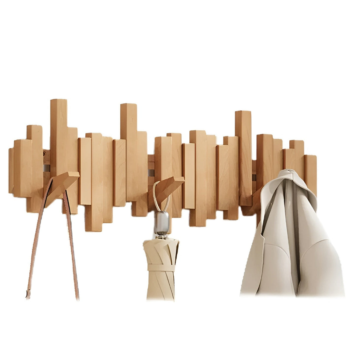 Stylish wooden wardrobe – FlexiMerocie magnetic hooks for more organization | Ideal for bedroom