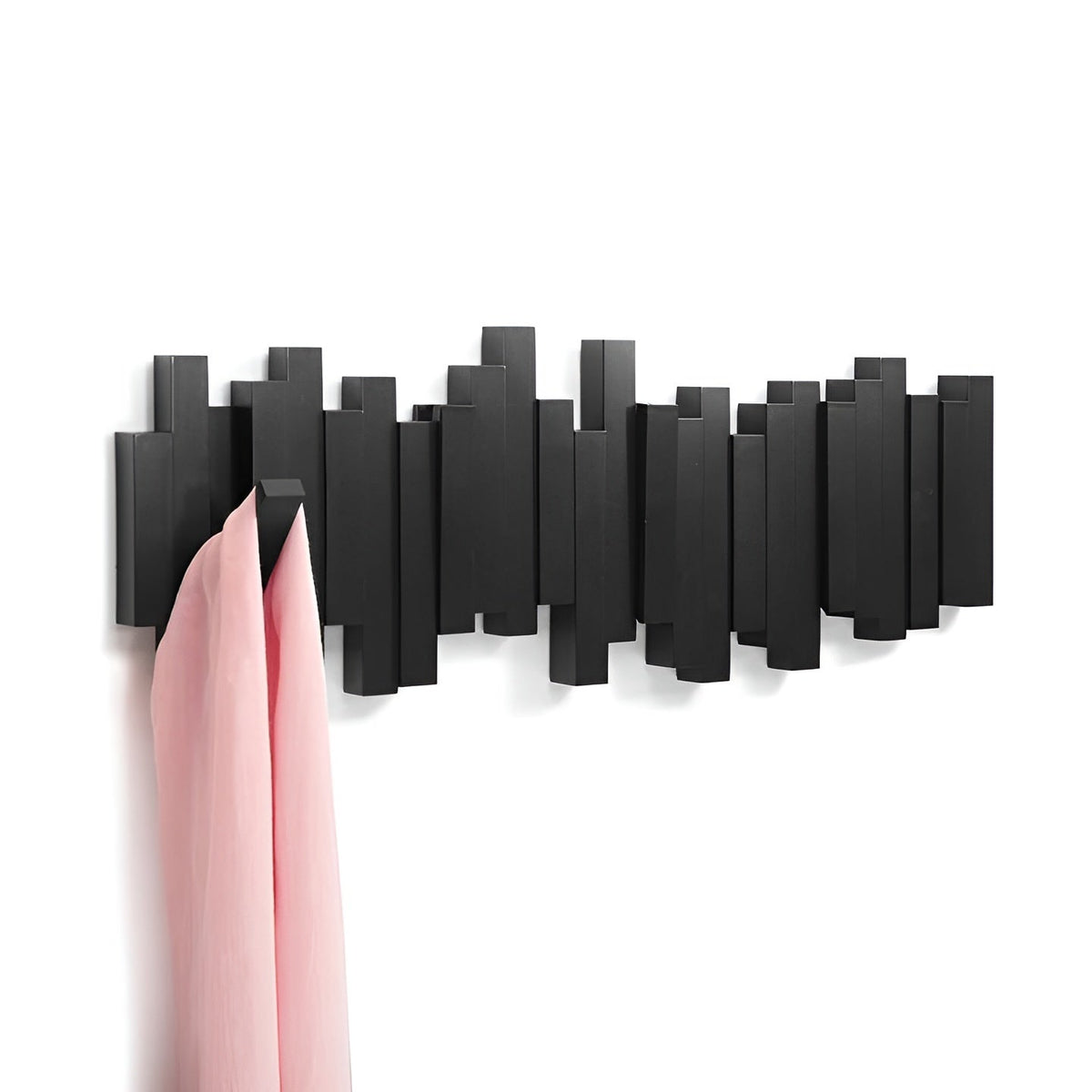 Stylish wooden wardrobe – FlexiMerocie magnetic hooks for more organization | Ideal for bedroom