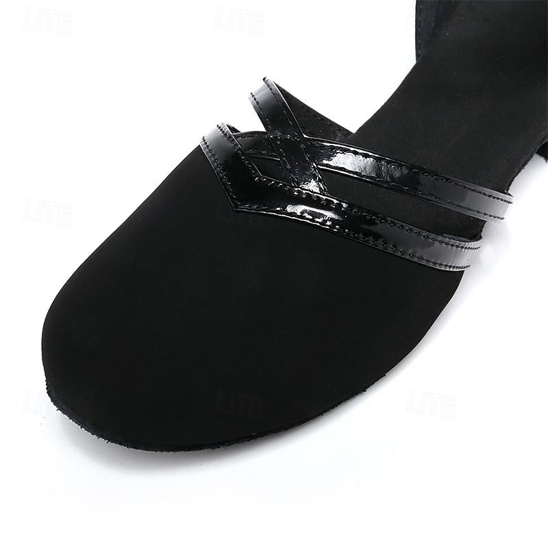 Sylis-Mode | Moderna dancing shoes for women - Black - High-quality suede