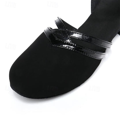 Sylis-Mode | Moderna dancing shoes for women - Black - High-quality suede